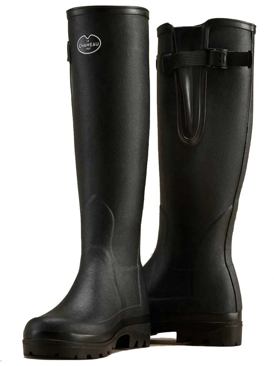 30% OFF - LE CHAMEAU Vierzon Boots - Ladies Jersey Lined - Black - Size: UK 6.5 (EU40)