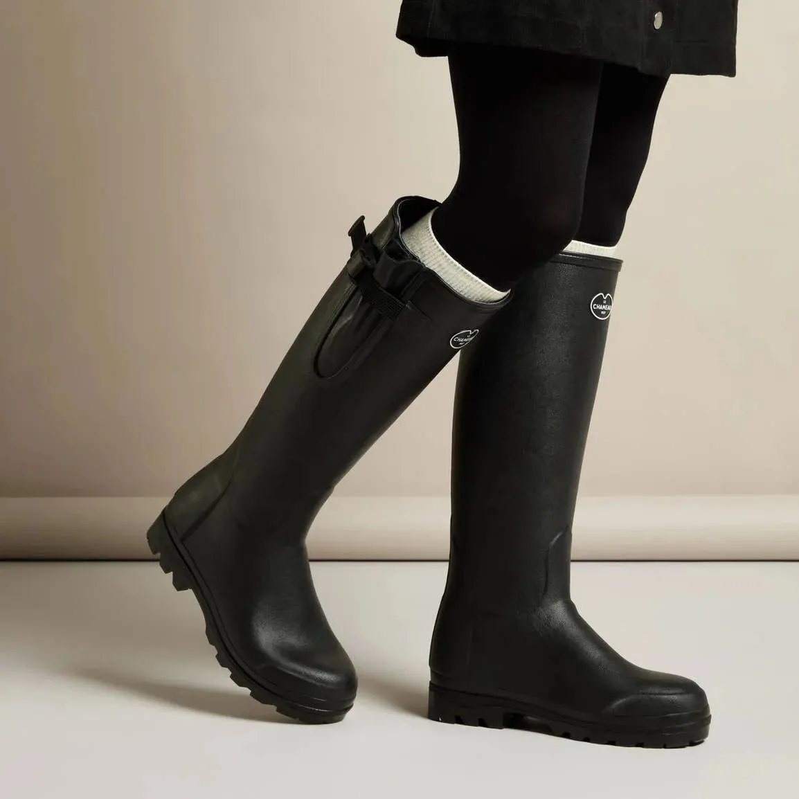 30% OFF - LE CHAMEAU Vierzon Boots - Ladies Jersey Lined - Black - Size: UK 6.5 (EU40)
