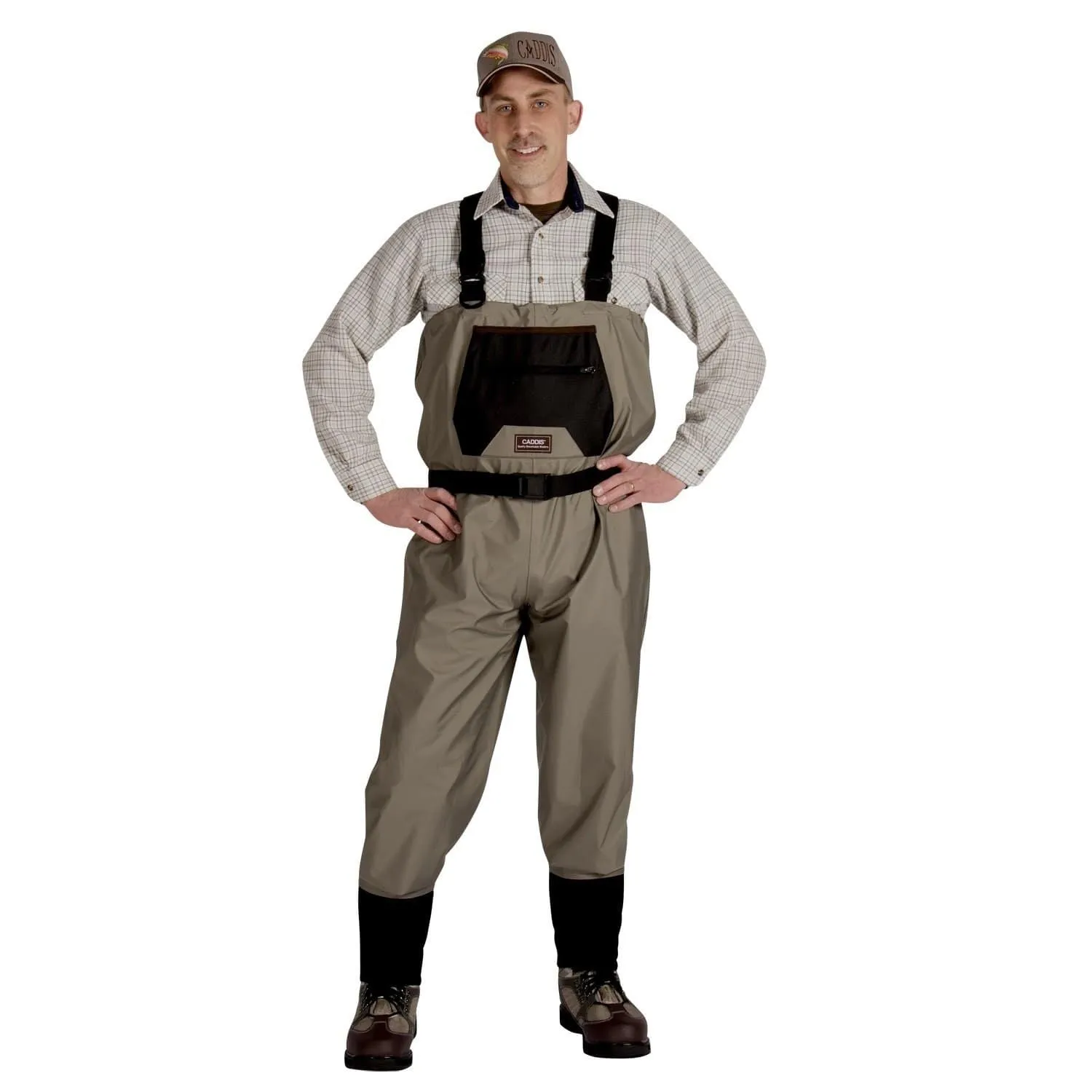 Caddis Mens Breathable Stockingfoot Waders - XL Stout Tan