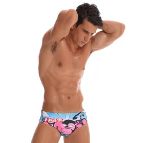 Cartoon men's swimming trunks