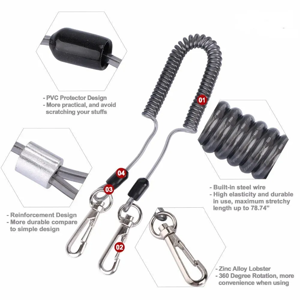 Fly Fishing Net with Lanyard Rope Magnetic Buckle