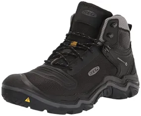 KEEN Men's Durand Evo Mid Waterproof Hiking Boots, Black/Magnet, 9.5 Wide