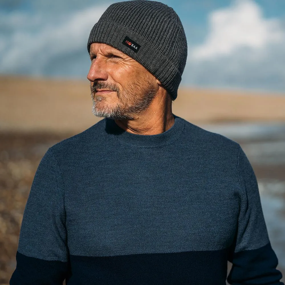 Merino Fisherman Beanie (Smoke)