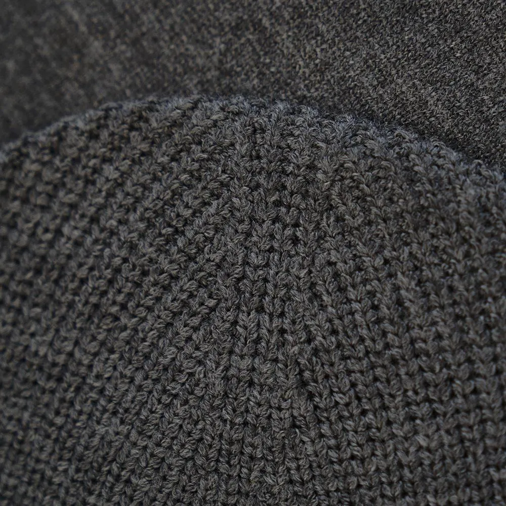 Merino Fisherman Beanie (Smoke)