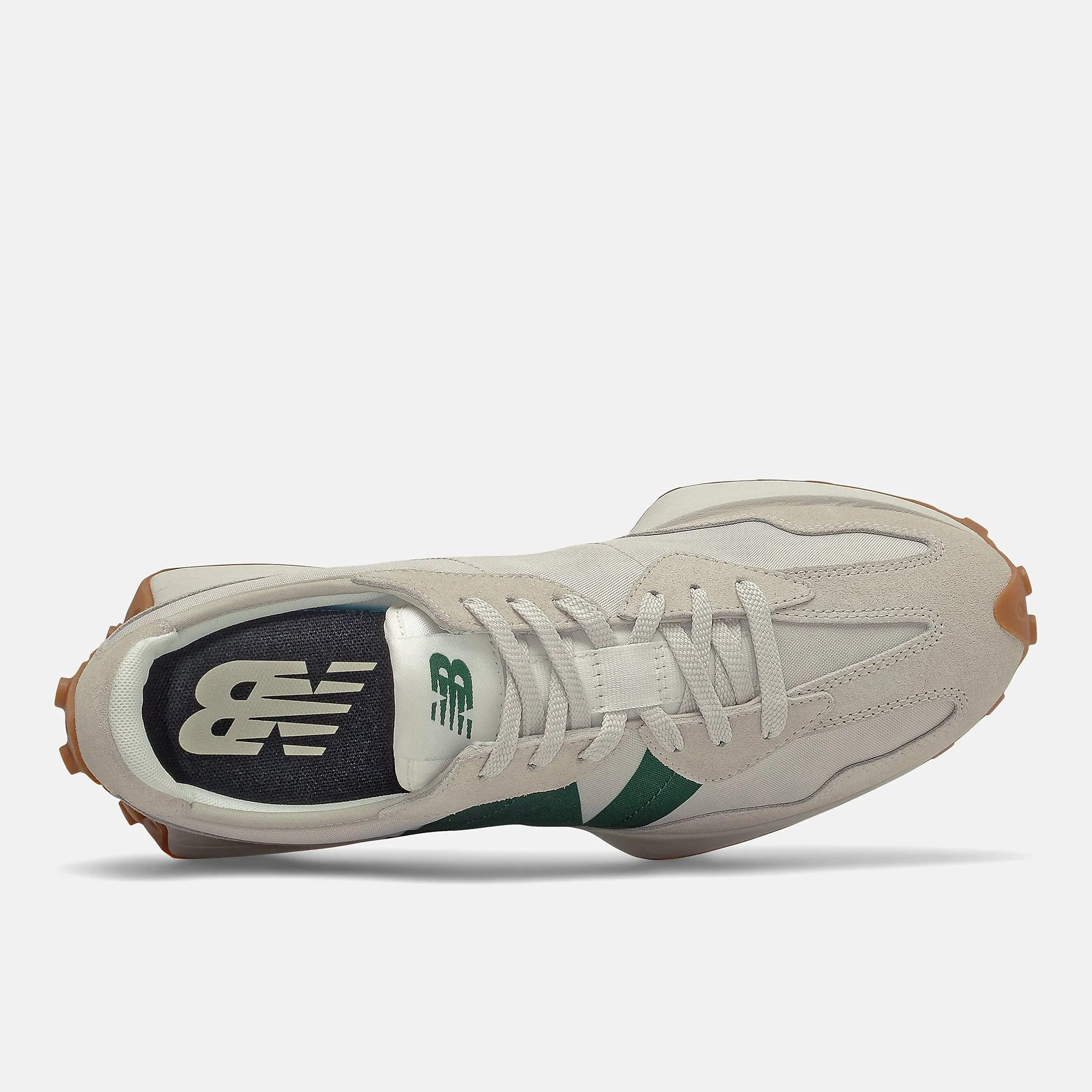 New Balance Mens 327 Fashion Trainers - Grey / Green