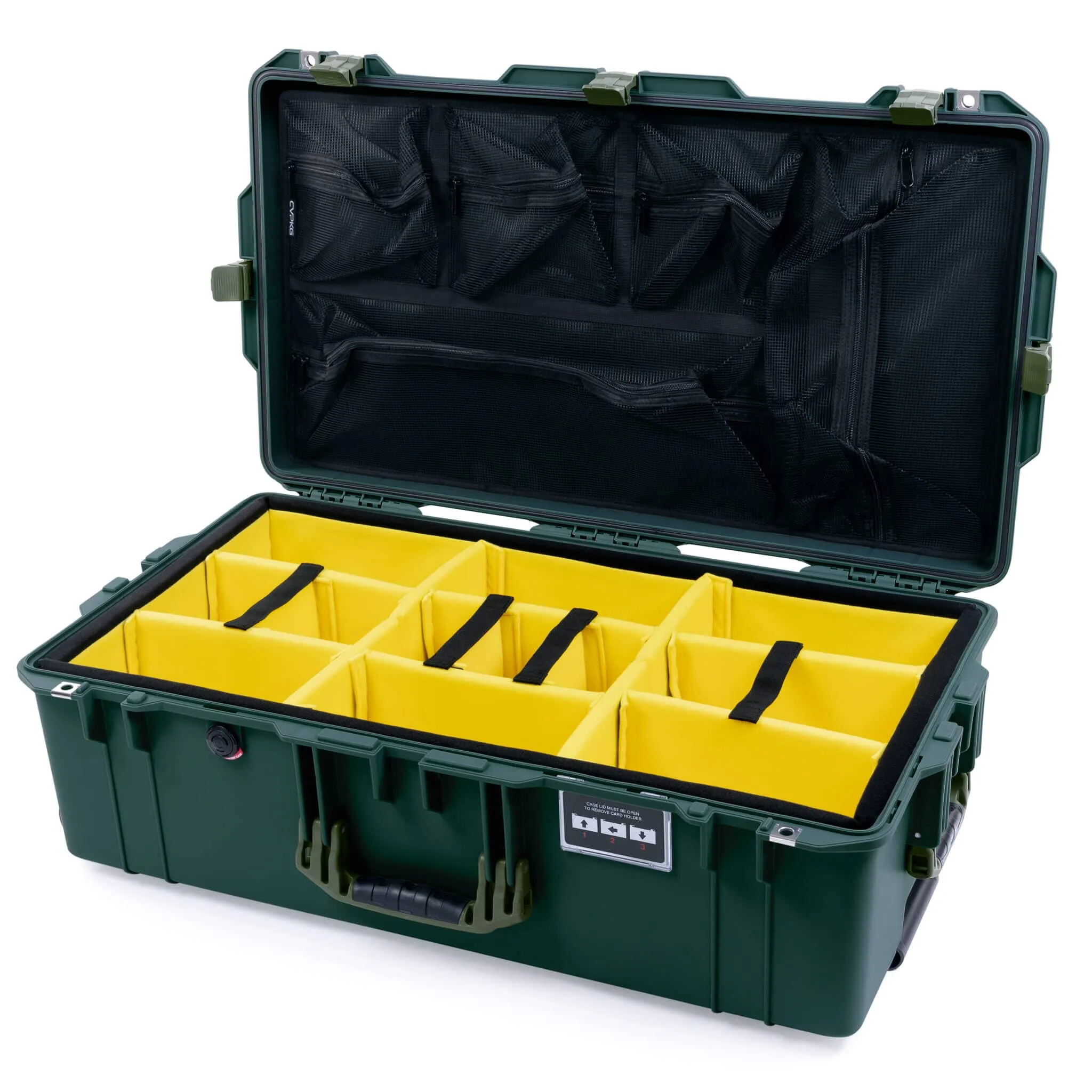 Pelican 1615 Air Case, Trekking Green with OD Green Handles & Latches