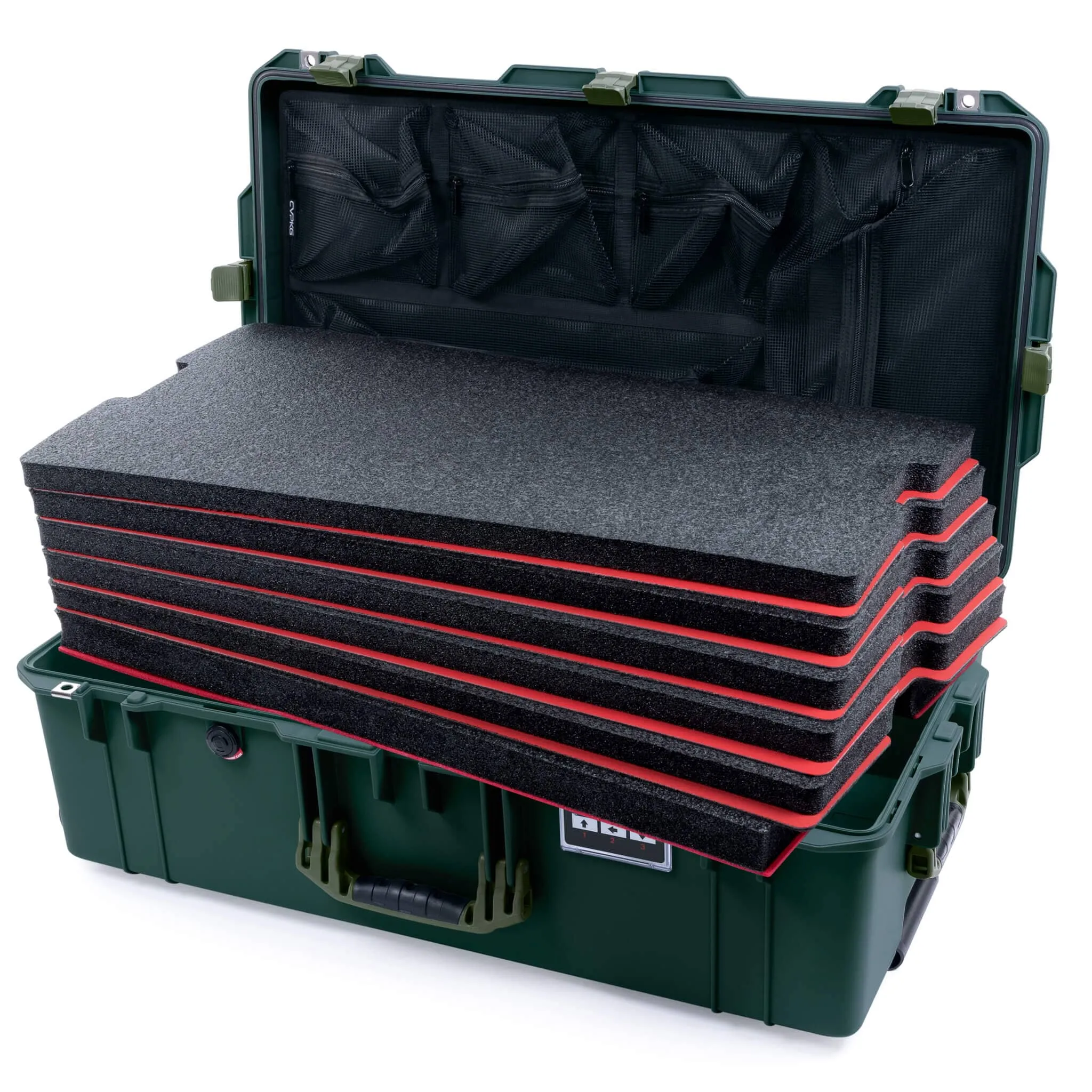 Pelican 1615 Air Case, Trekking Green with OD Green Handles & Latches