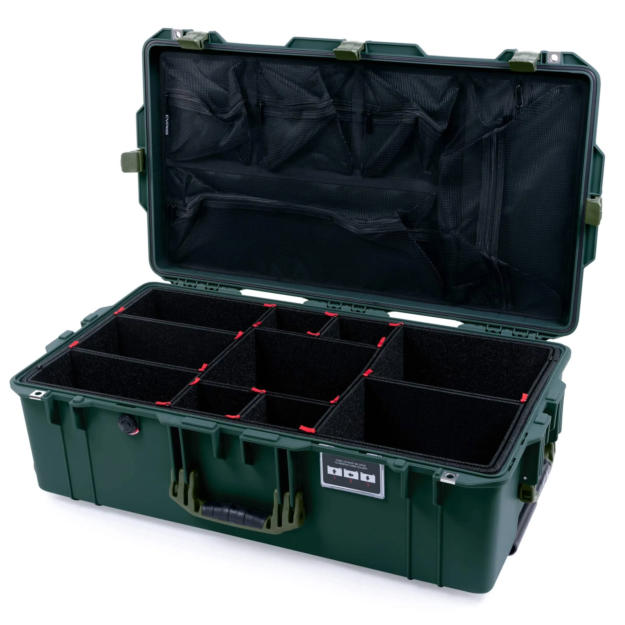Pelican 1615 Air Case, Trekking Green with OD Green Handles & Latches