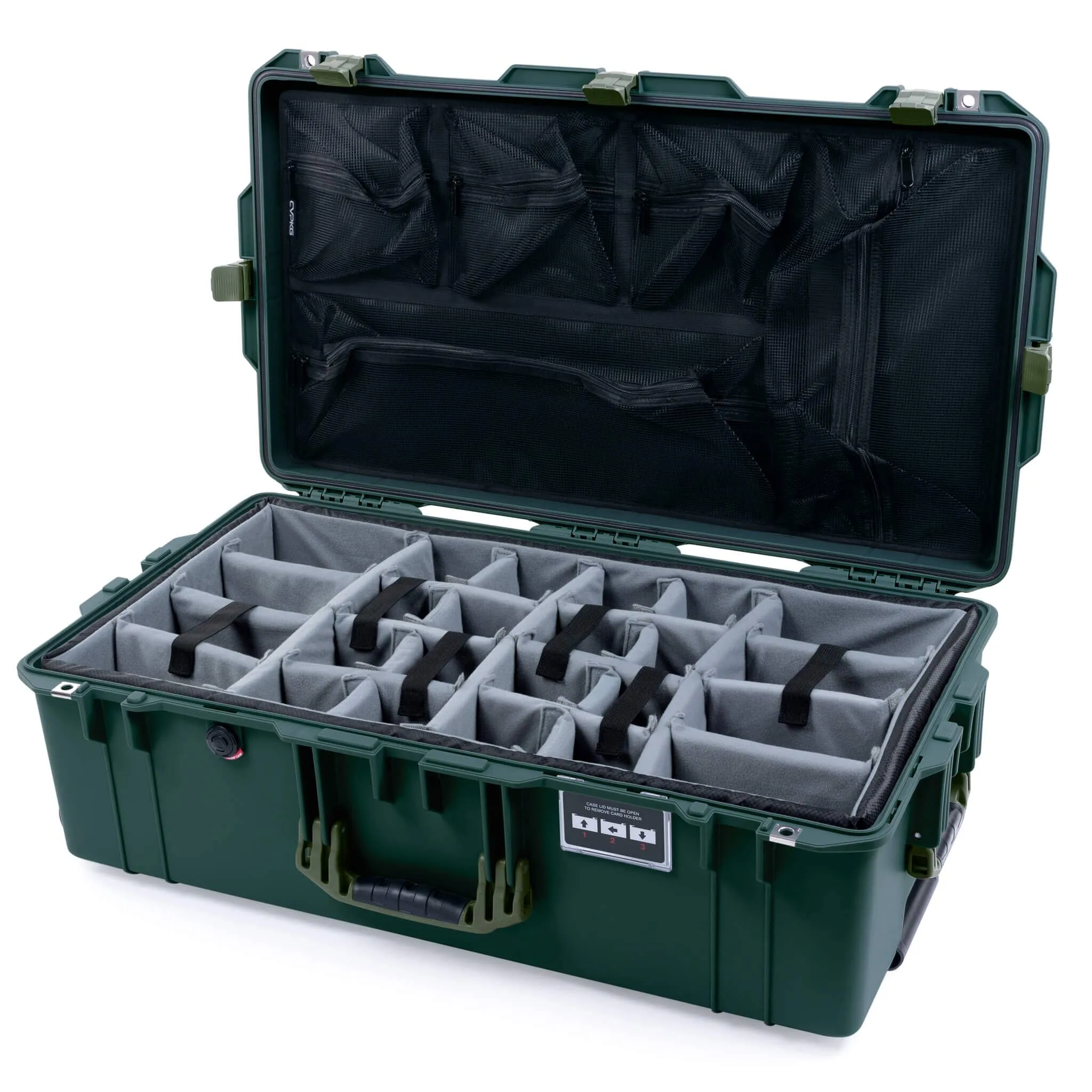 Pelican 1615 Air Case, Trekking Green with OD Green Handles & Latches