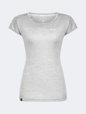 Salewa Puez Melange Women Hiking T-Shirt White