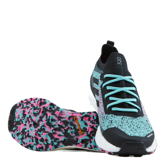 Terrex Two Ultra Trail Running Shoes Acid Mint / Core Black / Screaming Pink