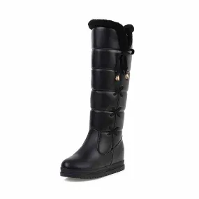 Women’s Cute Snow Boots Waterproof Winter Lace Up Boots